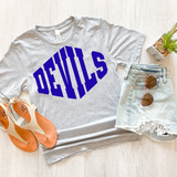 Devils Warped Two Color Game Day DTF Print