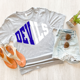 Devils Warped Two Color Game Day DTF Print