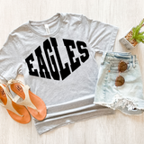 Eagles Warped Two Color Game Day DTF Print