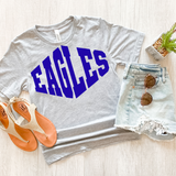 Eagles Warped Two Color Game Day DTF Print