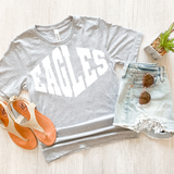 Eagles Warped Two Color Game Day DTF Print