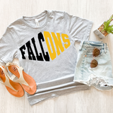 Falcons Warped Two Color Game Day DTF Print