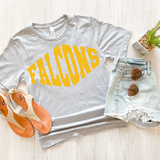 Falcons Warped Two Color Game Day DTF Print