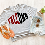 Falcons Warped Two Color Game Day DTF Print