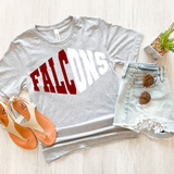 Falcons Warped Two Color Game Day DTF Print