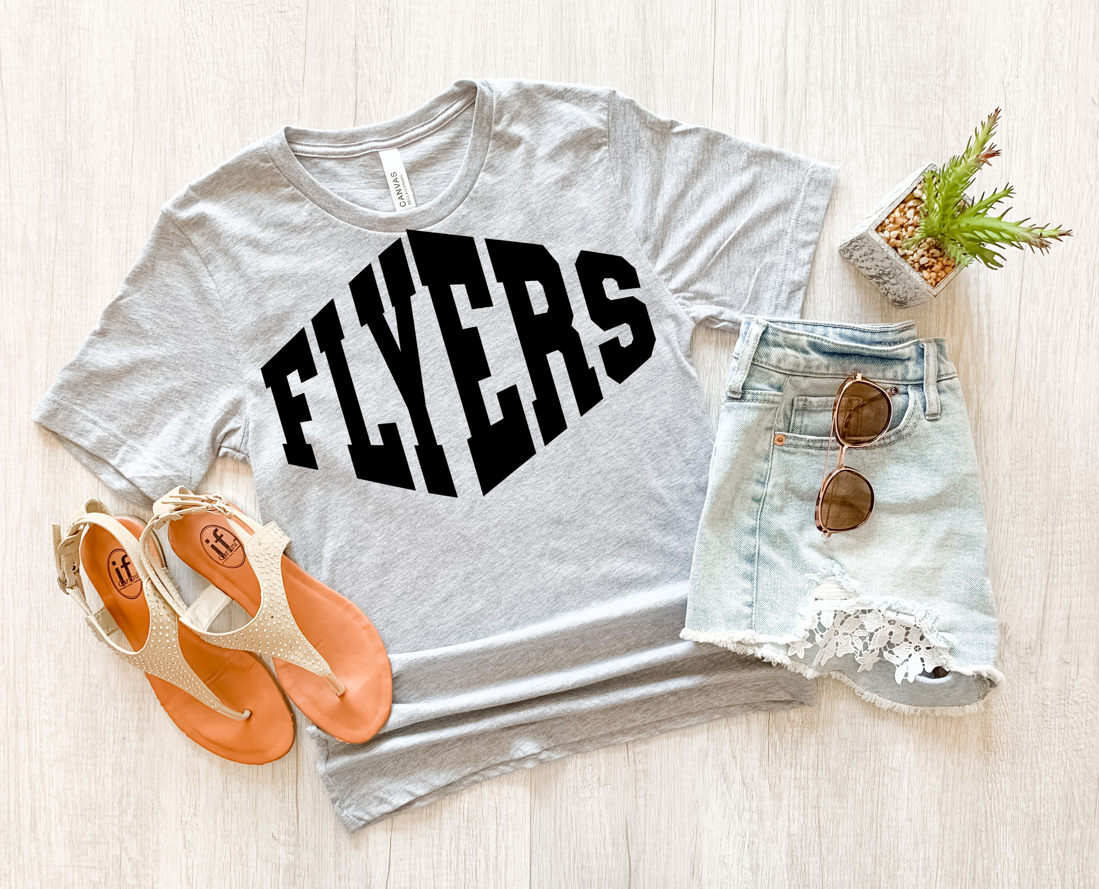 Flyers Warped Two Color Game Day DTF Print