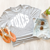 Foxes Warped Two Color Game Day DTF Print