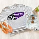 Greyhounds Warped Two Color Game Day DTF Print