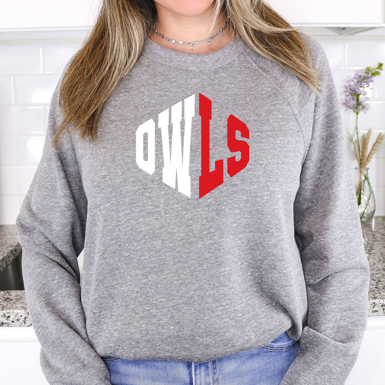 Owls Warped Two Color Game Day DTF Print