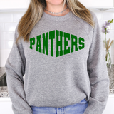 Panthers Warped Two Color Game Day DTF Print