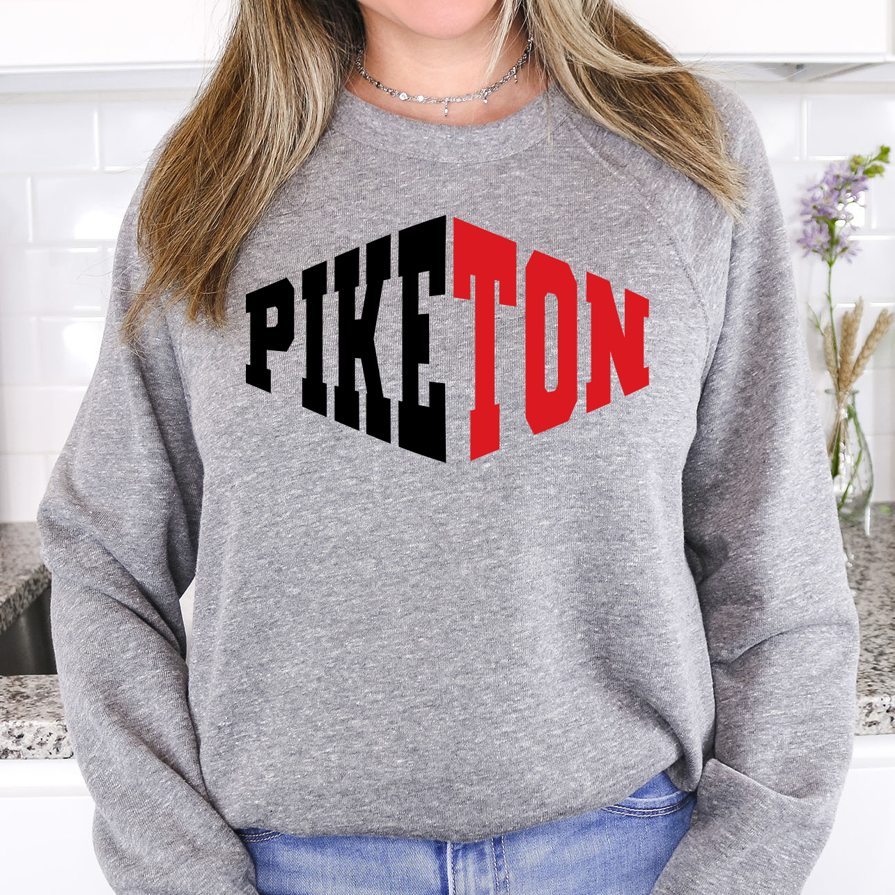 Piketon Warped Two Color Game Day DTF Print