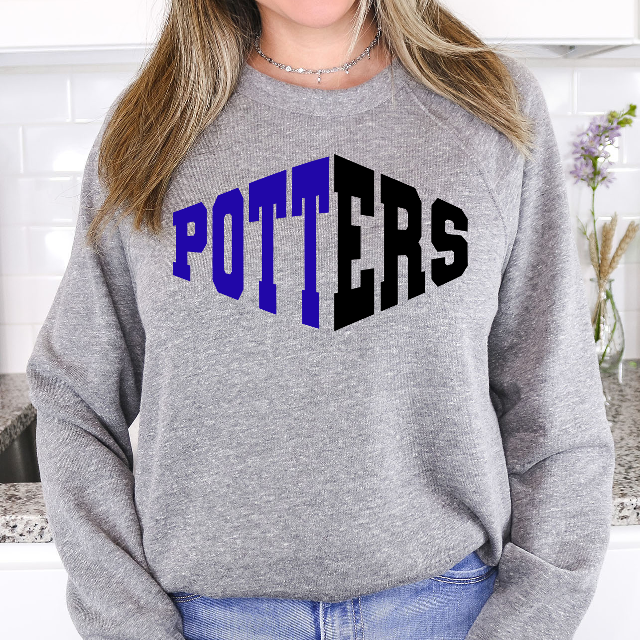 Potters Warped Two Color Game Day DTF Print