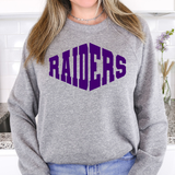 Raiders Warped Two Color Game Day DTF Print