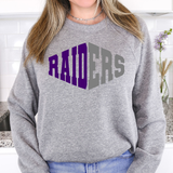 Raiders Warped Two Color Game Day DTF Print