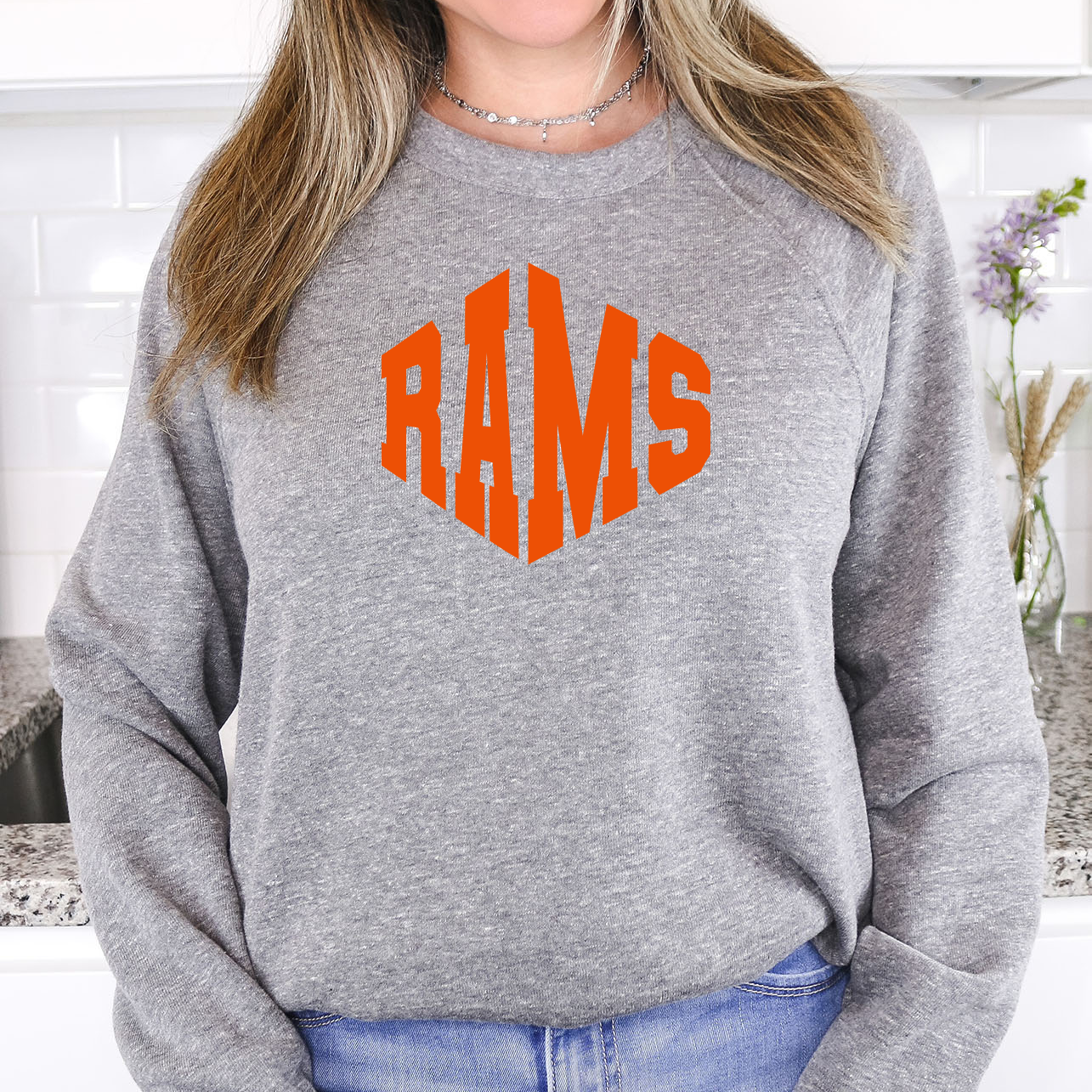 Rams Warped Two Color Game Day DTF Print