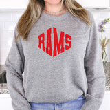 Rams Warped Two Color Game Day DTF Print