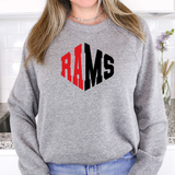 Rams Warped Two Color Game Day DTF Print