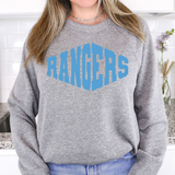 Rangers Warped Two Color Game Day DTF Print