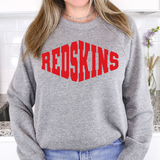 Redskins Warped Two Color Game Day DTF Print