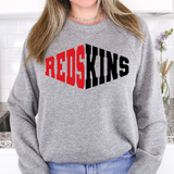 Redskins Warped Two Color Game Day DTF Print