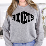 Rockets  Warped Two Color Game Day DTF Print