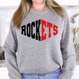 Rockets  Warped Two Color Game Day DTF Print