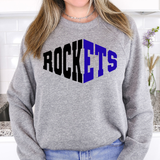 Rockets  Warped Two Color Game Day DTF Print