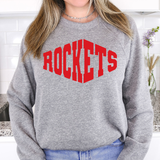 Rockets  Warped Two Color Game Day DTF Print