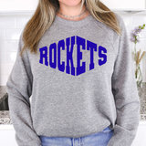 Rockets  Warped Two Color Game Day DTF Print