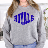 Royals Warped Two Color Game Day DTF Print
