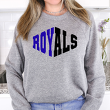 Royals Warped Two Color Game Day DTF Print