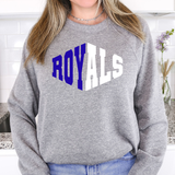 Royals Warped Two Color Game Day DTF Print