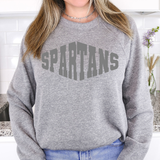 Spartans Warped Two Color Game Day DTF Print