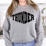 Thunder Warped Two Color Game Day DTF Print