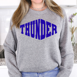 Thunder Warped Two Color Game Day DTF Print