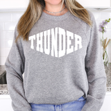 Thunder Warped Two Color Game Day DTF Print