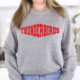 Thunderbirds Warped Two Color Game Day DTF Print