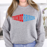 Thunderbirds Warped Two Color Game Day DTF Print