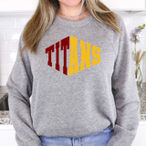 Titans Warped Two Color Game Day DTF Print