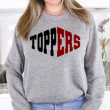 Toppers Warped Two Color Game Day DTF Print