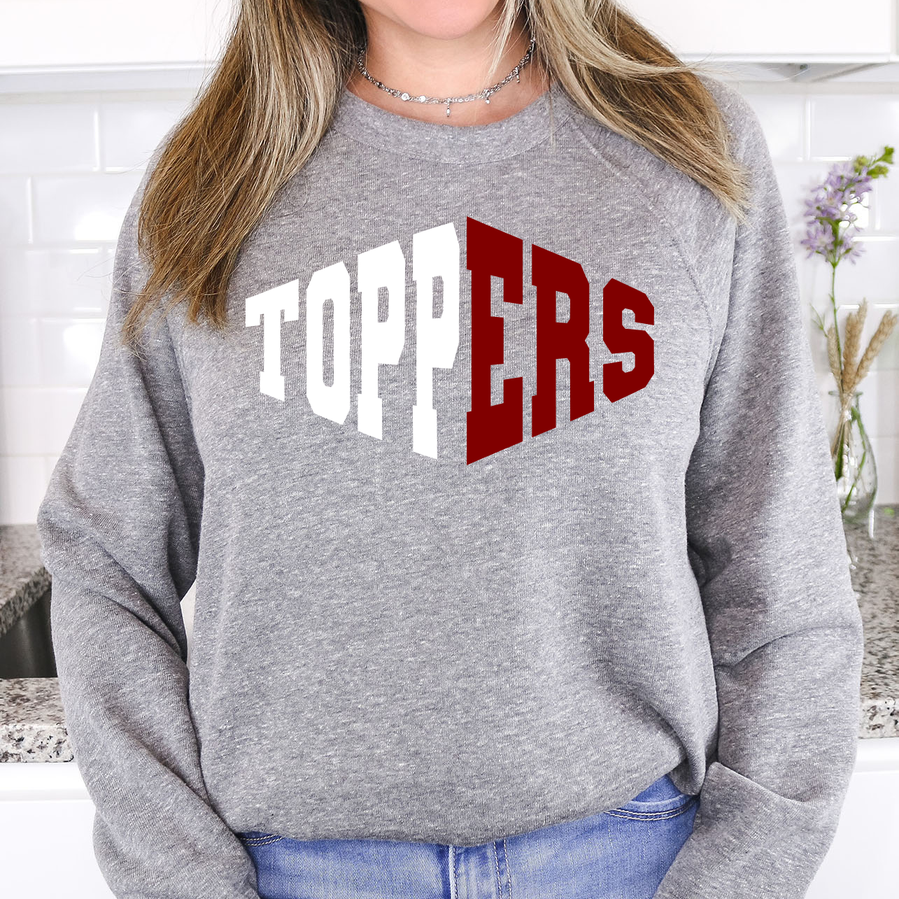 Toppers Warped Two Color Game Day DTF Print