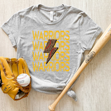 Warriors Baseball Bolt DTF Print