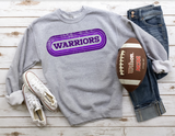 Warriors Retro Team Oval DTF Print