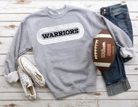 Warriors Retro Team Oval DTF Print