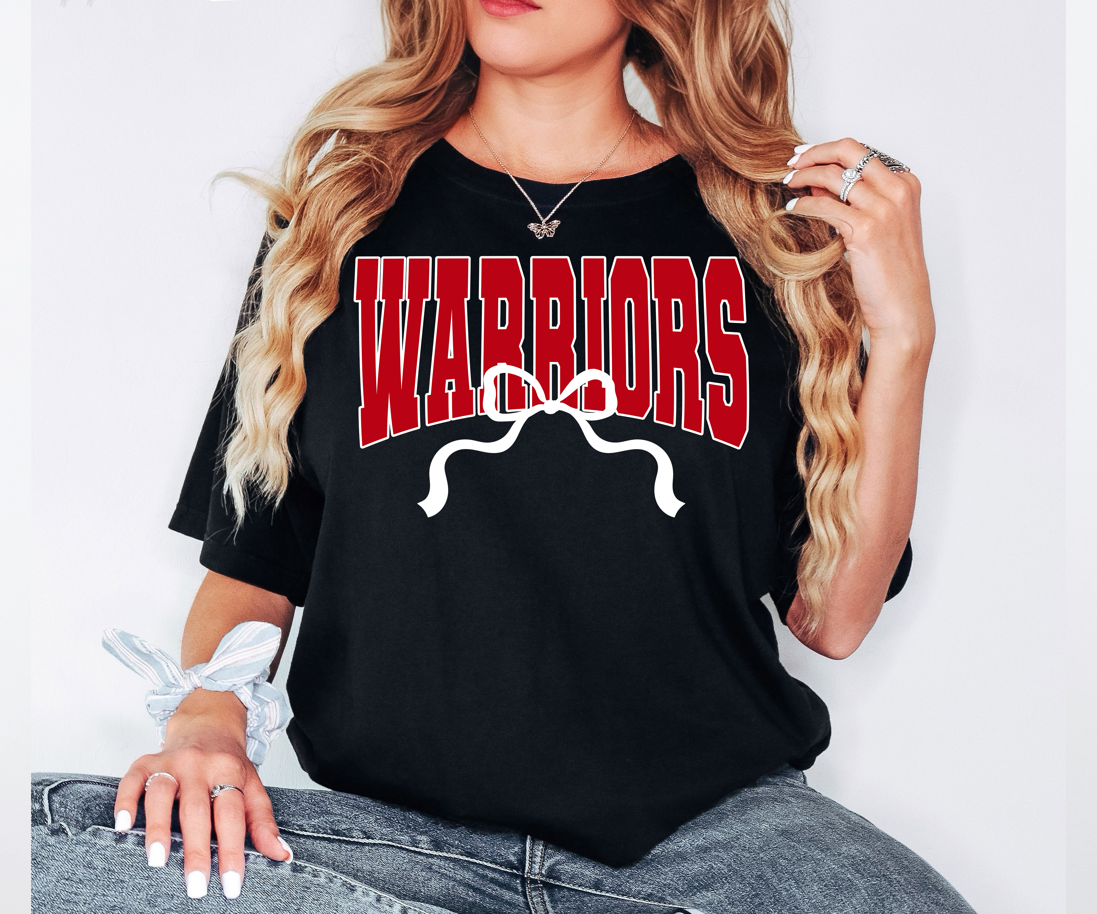 Warriors Team Arch with Bow DTF Print