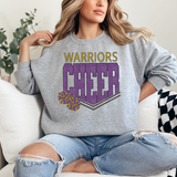 Warriors Glitter Cheer DTF Print
