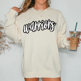 Warriors Crackle Cursive Teams DTF Print