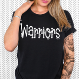 Warriors Dotted Doodle DTF Print