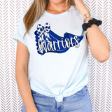 Preppy Warriors Pennant DTF Print