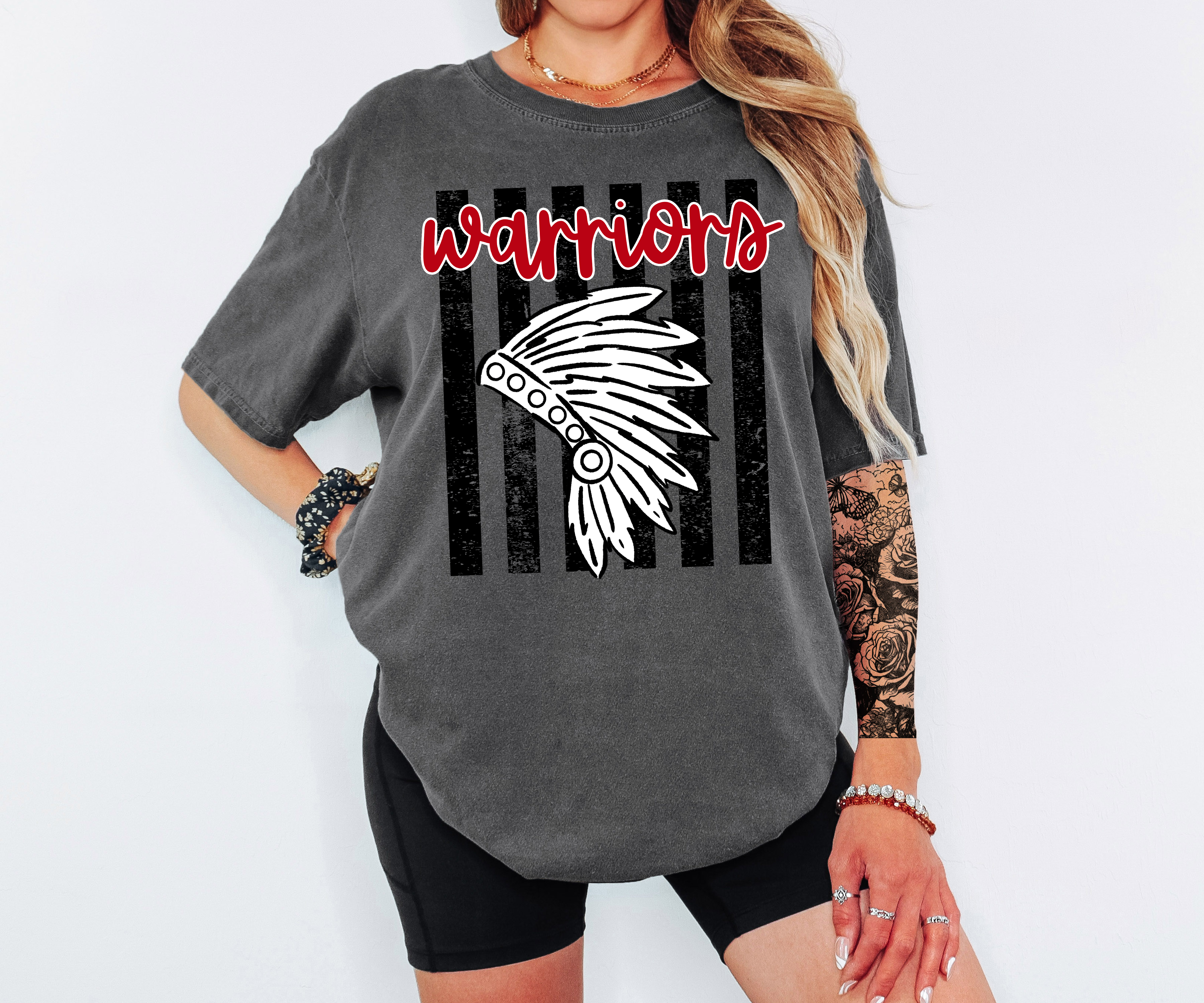 Warriors Preppy Stripes DTF Print